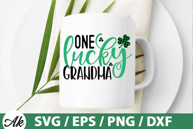 One lucky grandma SVG SVG akazaddesign 
