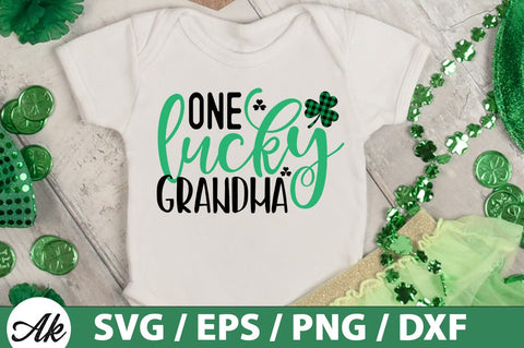 One lucky grandma SVG SVG akazaddesign 