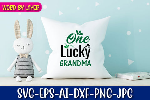 One Lucky Grandma Svg SVG Blessedprint 