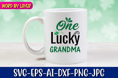 One Lucky Grandma Svg SVG Blessedprint 