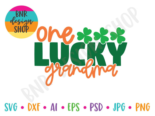 One Lucky Grandma SVG SVG BNRDesignShop 