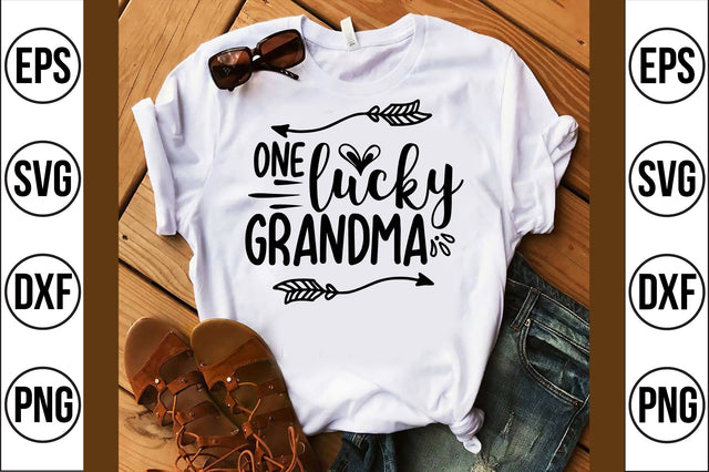 one lucky grandma svg SVG shah alam 