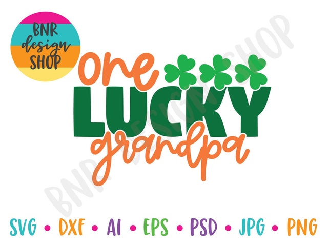 One Lucky Grandpa SVG SVG BNRDesignShop 