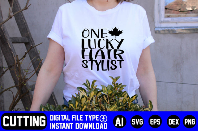 One Lucky Hair Stylist SVG CraftlabSvg29 