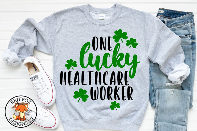 One Lucky Healthcare Worker | St Patrick's Day | SVG PNG DXF SVG RedFoxDesignsUS 