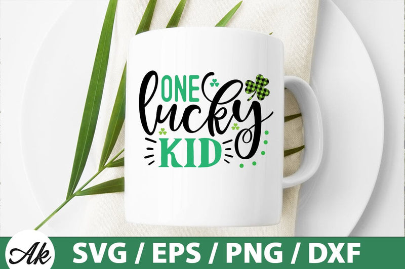One lucky kid SVG SVG akazaddesign 