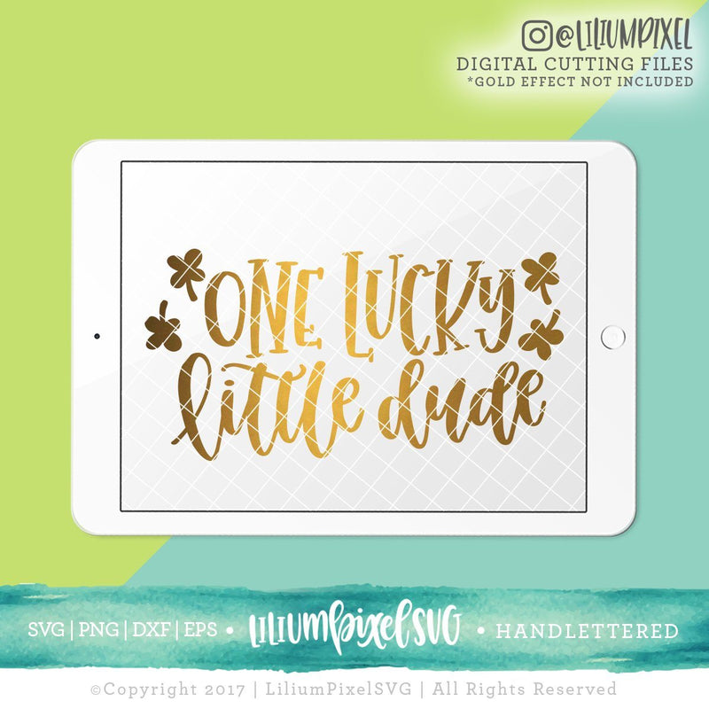 One Lucky Little Dude SVG Lilium Pixel SVG 