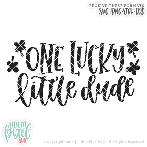 One Lucky Little Dude SVG Lilium Pixel SVG 