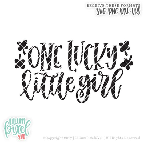 One Lucky Little Girl SVG Lilium Pixel SVG 