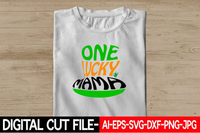 One Lucky Mama Retro SVG Blessedprint 