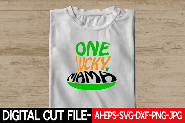 One Lucky Mama Retro SVG Blessedprint 