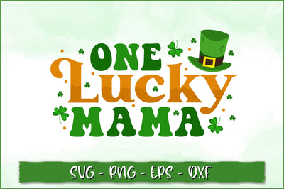 One Lucky mama Retro SVG SVG Shetara Begum 