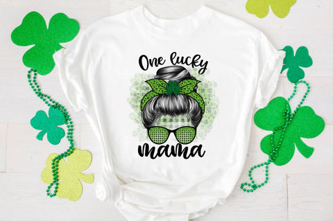 One lucky mama Sublimation PNG Sublimation Regulrcrative 