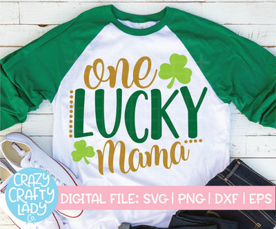 One Lucky Mama SVG Crazy Crafty Lady Co. 