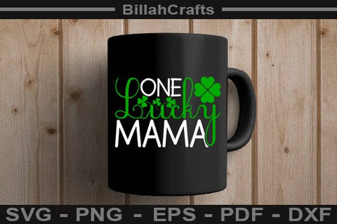 One Lucky Mama SVG File SVG BillahCrafts 