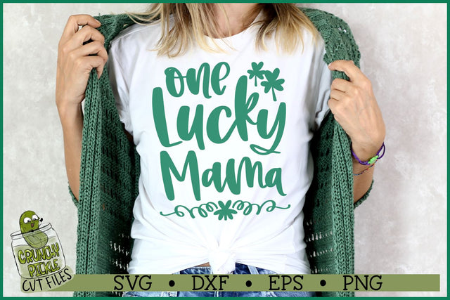 One Lucky Mama SVG File SVG Crunchy Pickle 