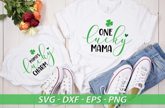 One lucky mama svg, Mama's lucky charm svg, Happy Go Lucky Svg, St Patricks Day Svg, Lucky Shirt Svg, Clover Svg, Irish Svg, Shamrock Svg SVG MD mominul islam 