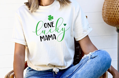 One lucky mama svg, Mama's lucky charm svg, Happy Go Lucky Svg, St Patricks Day Svg, Lucky Shirt Svg, Clover Svg, Irish Svg, Shamrock Svg SVG MD mominul islam 
