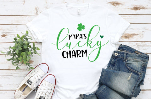 One lucky mama svg, Mama's lucky charm svg, Happy Go Lucky Svg, St Patricks Day Svg, Lucky Shirt Svg, Clover Svg, Irish Svg, Shamrock Svg SVG MD mominul islam 