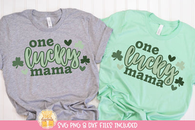 One Lucky Mama SVG | St Patrick's Day Shirt Design SVG Cheese Toast Digitals 