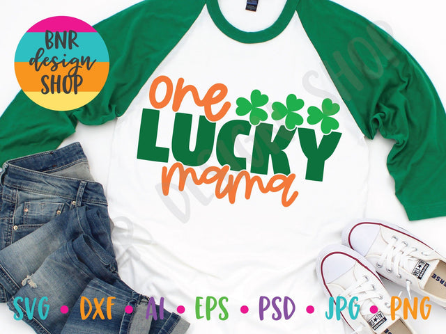 One Lucky Mama SVG SVG BNRDesignShop 