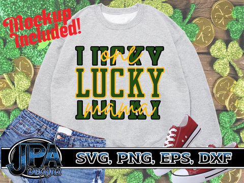 One Lucky Mama svg SVG JPA Designz 