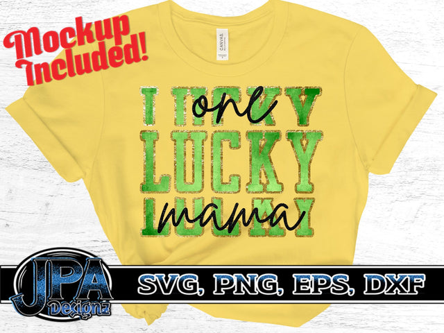 One Lucky Mama svg SVG JPA Designz 