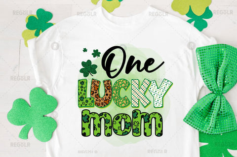 One lucky mom Sublimation PNG Sublimation Regulrcrative 