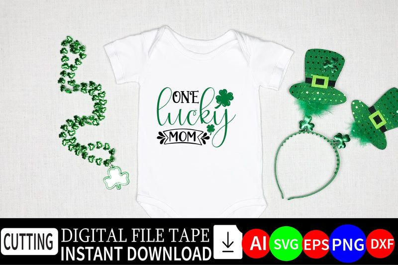 one Lucky mom SVG CraftlabSvg29 