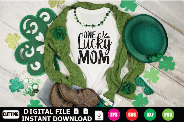 One Lucky Mom SVG Shahin alam 
