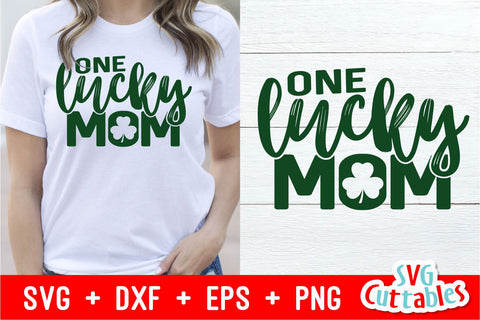 One Lucky Mom SVG Svg Cuttables 