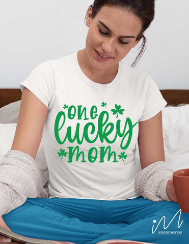 One Lucky mom svg SVG Isabella Machell 