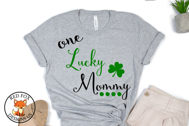 One Lucky Mommy SVG | St Patrick's Day | SVG PNG DXF SVG RedFoxDesignsUS 