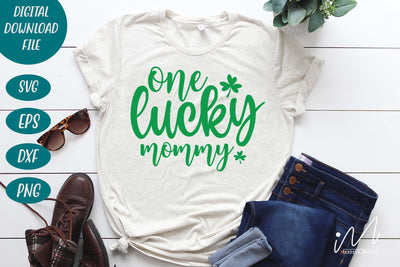 One Lucky mommy svg SVG Isabella Machell 