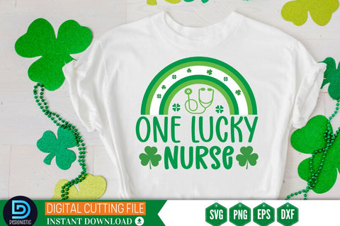 One lucky Nurse SVG SVG DESIGNISTIC 