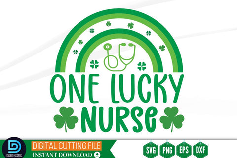 One lucky Nurse SVG SVG DESIGNISTIC 