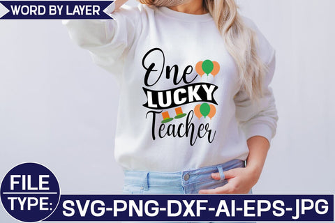 One Lucky Teacher SVG Cut File SVG Studio Innate 