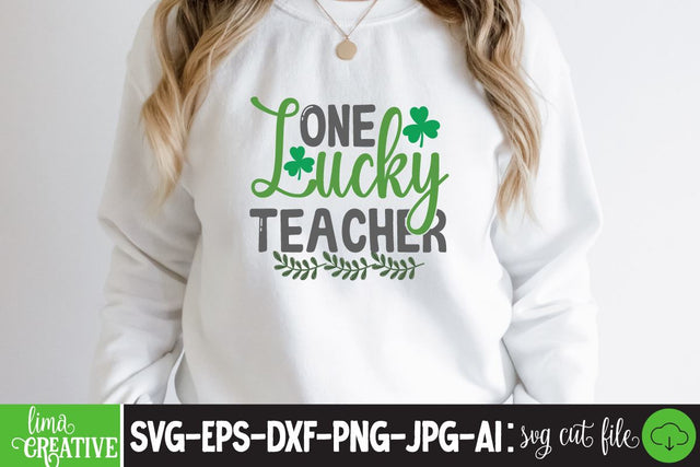 One Lucky Teacher SVG Cute File SVG Insomnia Std 
