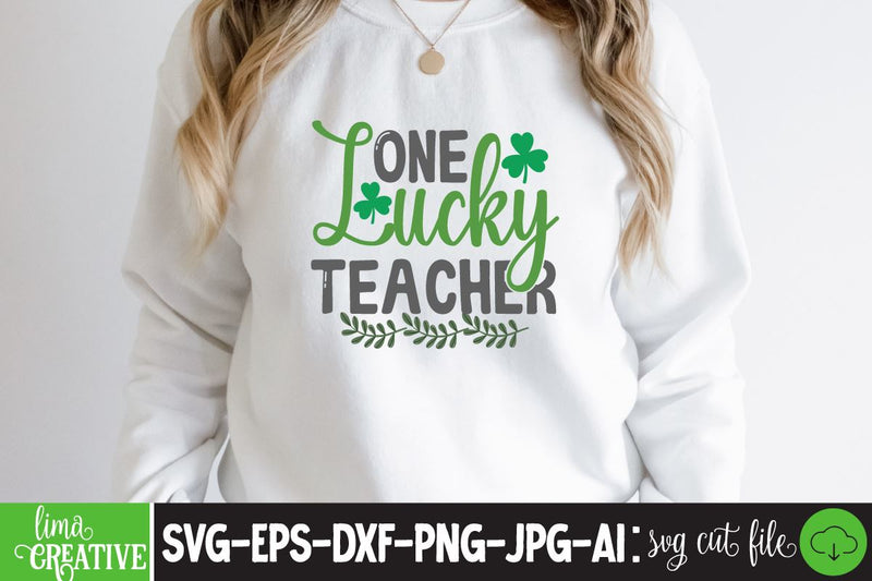 One Lucky Teacher SVG Cute File SVG Insomnia Std 