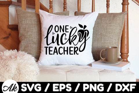 One lucky teacher svg SVG akazaddesign 