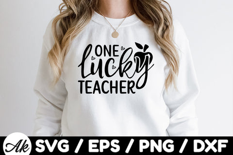 One lucky teacher svg SVG akazaddesign 