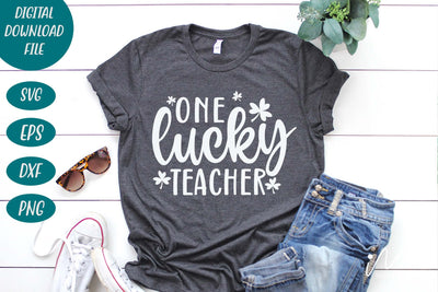 One Lucky teacher svg SVG Isabella Machell 