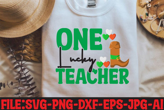 One Lucky Teacher SVG SVG MStudio 