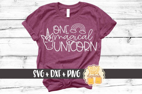 One Magical Unicorn - SVG PNG DXF Cut Files SVG Cheese Toast Digitals 