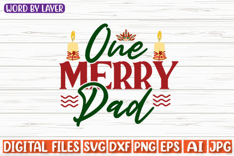 One Merry Dad SVG cut file SVG Blessedprint 