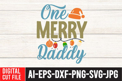 One Merry Daddy SVG Cut File SVG BlackCatsMedia 