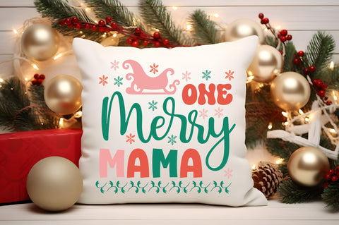 One merry mama Png SVG Regulrcrative 