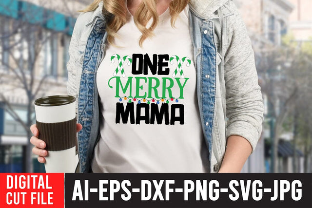 One Merry Mama SVG Cut File SVG BlackCatsMedia 