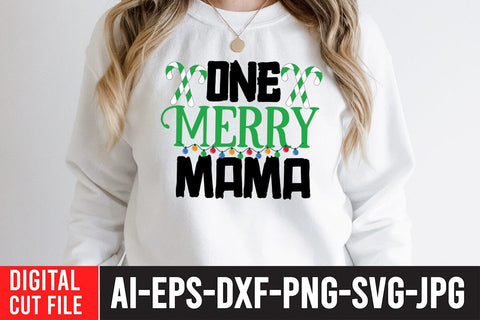 One Merry Mama SVG Cut File SVG BlackCatsMedia 