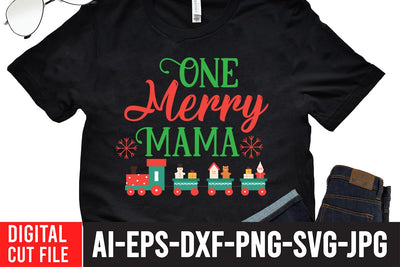 One Merry Mama SVG Cut File SVG BlackCatsMedia 
